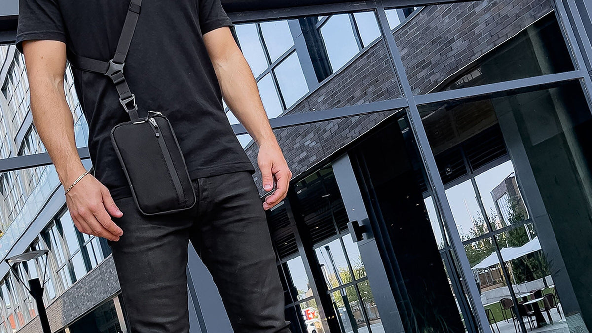 bolstr® AUX Sling: Minimal and perfectly sized. 3 bags in 1. by